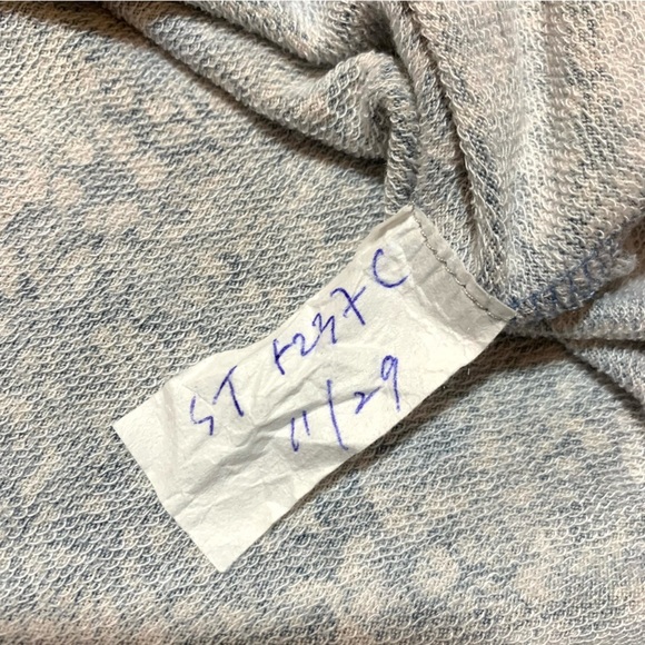 Sugarfox Boho Floral Patterned Gray Blue Tunic Flare Sleeves Women Medium - Picture 7 of 7